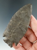 Thin and nicely flaked Vosburg - Esopus chert with restoration to 1 Blade edge - New York.