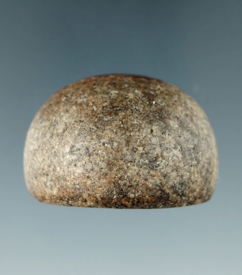 1 5/8" Woodland Cone made from Granite, found in Clark Co., Ohio. Ex. Frank Burdett, Max Shipley.