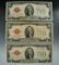 2- 1928-G 2 Dollar Red Seal U.S. Notes.