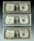 3- 1935-C One Dollar Silver Certificates.