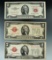 1928-D, 28C, & 1953 Red Seal 2 Dollar U.S. Notes.