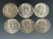 1966, 3- 1967, & 2- 1968-D 40% Silver Kennedy Half Dollars.