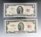 1953 & 1963 Red Seal Two Dollar U.S. Notes G/Uncirculated.