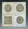1950, 1954, 1960, & 1963-D Franklin Half Dollars.
