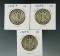 1920-S, 1923-S, & 1927-S Walking Liberty Half Dollars.