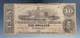 4th Series 10 Dollar Confederate Note- Dec. 2, 1862.