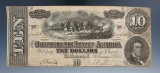 10 Dollar Confederate Note- Feb. 17, 1864.