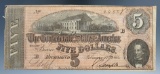 5th Series 5 Dollar Confederate Note- Feb. 17, 1864.