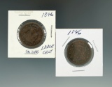 1846 & 1846-S Large Cents.