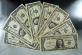 7- 1957-A & 1- 1957 One Dollar Silver Certificates.