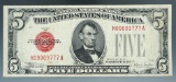1928-E 5 Dollar Red Seal U.S. Note.