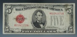 1928-F 5 Dollar Red Seal U.S. Note.