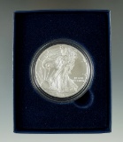 2016 Uncirculated Silver Eagle with box and papers.