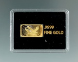 8x15mm Gold Bar .9999 Fine Gold .25 Grains.