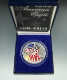 1999 Colorized Silver Eagle.