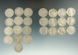 1901, 2-1902, 1903, 3-1907, 2-1908,  4-1911 Liberty Nickels, & 4-1935, 4-1936,  4-1937 Buffalo Nicke