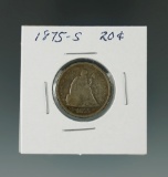 1875-S 20 Cent Piece.