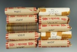 10 Rolls of Wheat Cents.