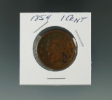 1854 Large Cent.
