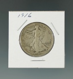 1916 Walking Liberty Half Dollar.