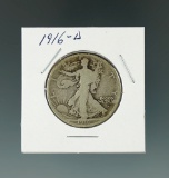 1916-D Walking Liberty Half Dollar.