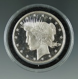 Peace Dollar Design 1oz. Silver.