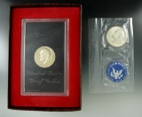 1974 Eisenhower Proof & Uncirculated Silver Dollars.