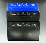 1970, 1975, & 1976 Proof Sets.