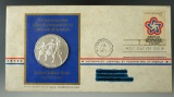 Silver Proof Postmasters of America Commemorative Medal Sterling Silver around an ounce.