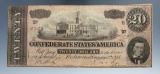 3rd Series 20 Dollar Confederate Note- Feb. 17, 1864.