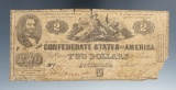 2nd Series 2 Dollar Confederate Note- June 2, 1862.