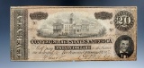 5th Series 20 Dollar Confederate Note- Feb. 17, 1864.