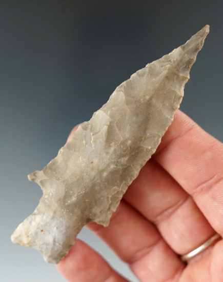 3 1/2" Pedernales point with a needle tip found in Lampasas Co., Texas.