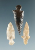 Set of three Dagger points, largest is 1 1/16