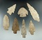 Set of 7 Flint Knives found in Missouri, largest is 3