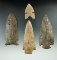 Group of four restored points and Knives found in New York, largest is 3 7/8