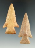 Pair of Archaic Cornernotch points found in Arkansas, both around 2 1/4