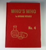 Hardcover book Who's Who in Indian relics #4, ( this is the bright red cover edition).