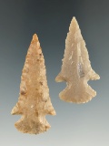 Pair of Archaic Cornernotch points found in Arkansas, both around 2 1/8