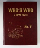 Hardcover book Who's Who in Indian relics #9, first edition, 1996.