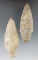 Pair of Adena Knives found in Ohio, largest is 3 7/16