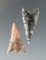 2 arrowheads including a Gunther and a Gunther triangular, found in southern Oregon.