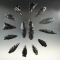 Set of 14 Obsidian artifacts - Largest is 2 5/8