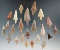 Group of 23 African Neolithic Flint arrowheads in very nice condition. Largest is 1 1/2