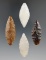 Set of four attractive Cascades found in Kittitas Co., Washington. Largest is 1 3/4