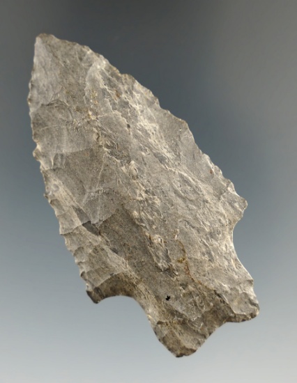 2 9/16" Coshocton Flint Heavy Duty found in Pike Co., Ohio. Comes with a Dickey COA.