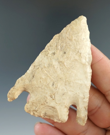 2 3/8" Smith made from Burlington Chert, found in Clay Co., Arkansas.