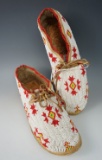 Pair of Contemporary Beaded Moccasins that make a nice display.