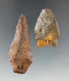 Pair of points found by Don Magnani near the Wilcomico River, St. Mary's Co., Maryland.