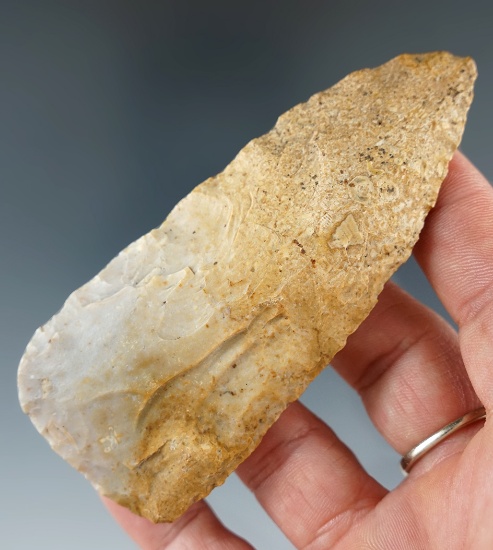 3 3/4" Knife made from Coshocton Flint, found in Holmes Co., Ohio.